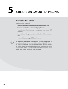 5 Creare un layout di pagina