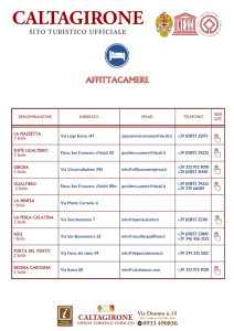 Affittacamere - Comune di Caltagirone