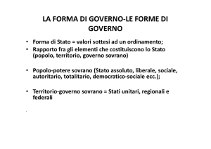 la forma di governo-le forme di governo