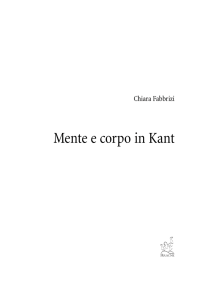 Mente e corpo in Kant