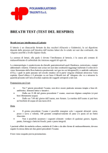 Preparazione Breath Test - Poliambulatorio Talenti