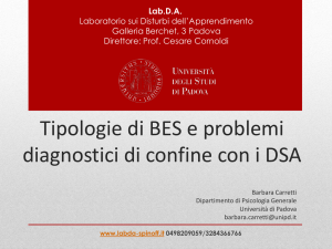 Tipologie di BES e problemi diagnostici di confine con i DSA File