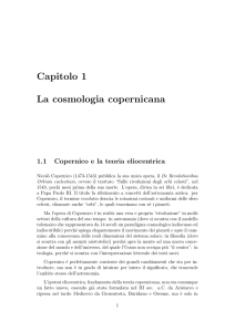 La cosmologia copernicana