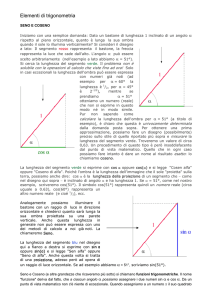 Elementi di trigonometria - Lezioni di fisica per gli allievi del Bovara