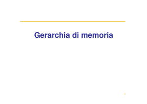 Gerarchia di memoria - Università del Salento