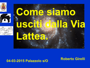 Diapositiva 1 - Osservatorio Astronomico di Bassano Bresciano