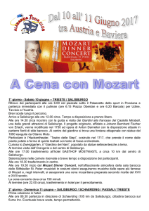 Cena con Mozart - Alabarda tour club