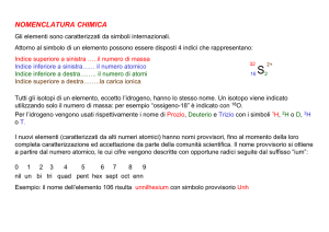nomenclatura chimica - Liceo Scientifico Statale Vito Volterra
