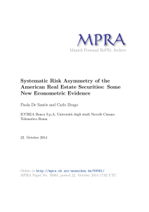 Systematic Risk Asymmetry of the American Real Estate Securities
