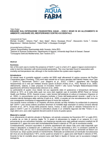 indagine sull`interazione crassostrea gigas – oshv-1