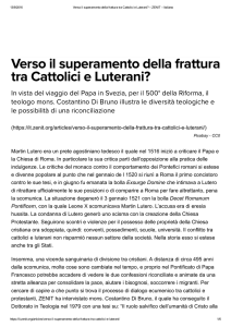 Martin Lutero era un prete agostiniano tedesco il quale nel 1516