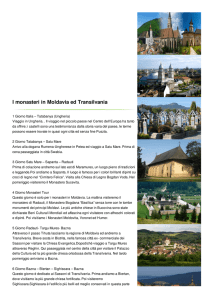 I monasteri in Moldavia ed Transilvania