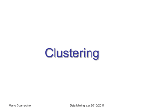 Clustering - ICAR-CNR
