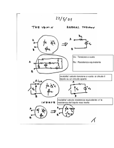 Vo: Tensione a vuoto Re : Resistenza equivalente modalita` calcolo