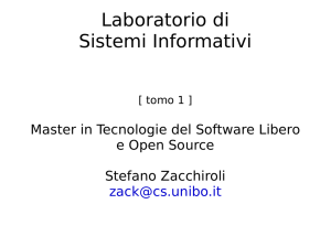 Laboratorio: lezione 1