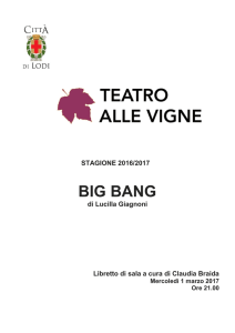 BIG BANG - Teatro alle Vigne