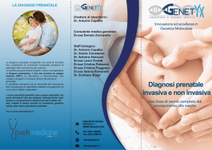 Diagnosi prenatale invasiva e non invasiva
