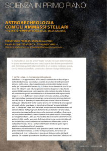 Astroarcheologia con gli ammassi stellari