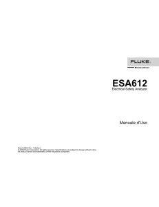 ESA612 - SLT Strumenti di misura per apparecchi elettromedicali