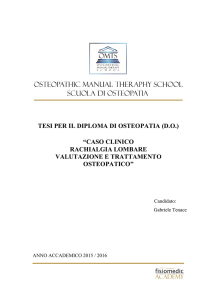 Gabriele Tenace Tesi Diploma Osteopatia 2016