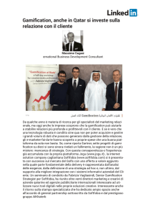 Gamification, anche in Qatar si investe sulla relazione