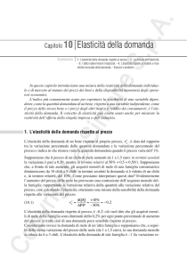 Capitolo 10 Z Elasticità della domanda