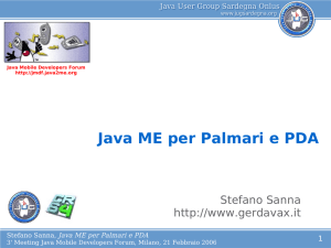 Java ME per Palmari e PDA