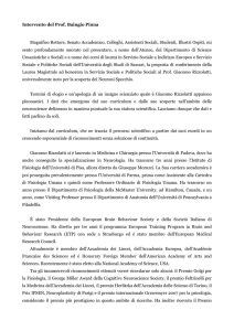 Intervento del Prof. Baingio Pinna Magnifico Rettore, Senato