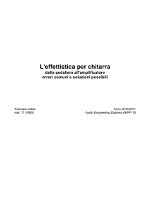 L`effettistica per chitarra