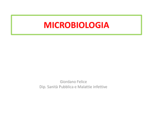 Cenni di microbiologia e contaminazione biologica