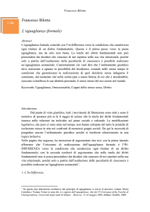 Francesco Bilotta L`uguaglianza (formale)