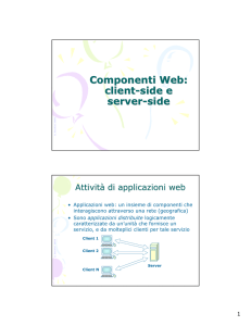 Componenti Web: client-side e server-side