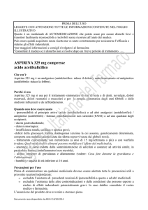 ASPIRINA 325 mg compresse acido acetilsalicilico