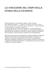 La concezione del corpo nella storia della filosofia2