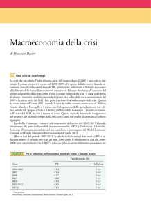 Macroeconomia della crisi - Università