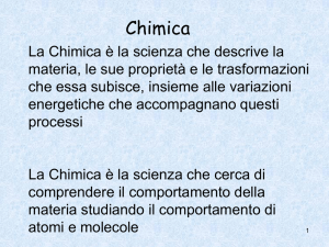 Composizione della materia e Reazioni chimiche