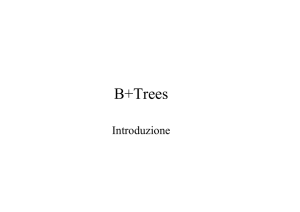 B+Trees