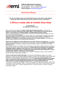 L`Africa a testa alta di Cheikh Anta Diop