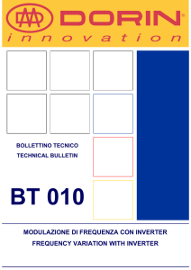 BT010 Applicazione dei compressori sotto inverter