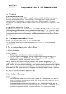 Programma d`azione UDF Ticino 2015