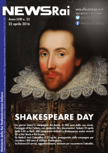 shakespeare day - Ufficio Stampa Rai