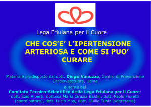 Che cos`è l`ipertensione arteriosa e come si può curare