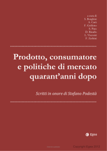 Prodotto, consumatore e politiche di mercato quarant