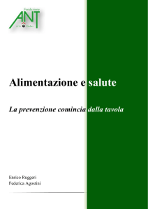 Alimentazione e salute - Fondazione ANT Italia Onlus