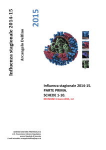 Delfino A., Influenza stagionale 2014-2015. PARTE