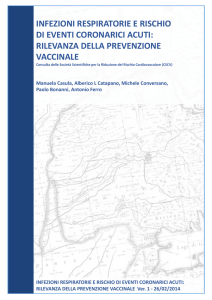 Infezioni respiratorie e prevenzione vaccinale