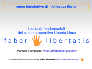 i concetti fondamentali del sistema operativo Ubuntu Linux