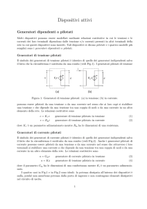 Generatori dipendenti - Corsi di Laurea a Distanza