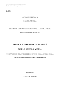 Musica e interdisciplinarità