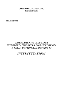 intercettazioni - Corte di Cassazione